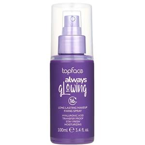 اسپری تثبیت کننده آرایش صورت تاپ‌ فیس مدل GLOWING حجم 100 میلی لیتر