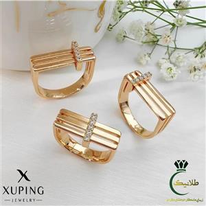 انگشتر خطی نگین‌دار بدلیجات ژوپینگ
