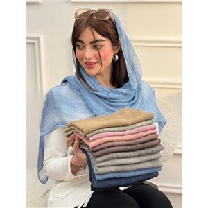 شال نخ ابریشم میله ای کد 3868/B