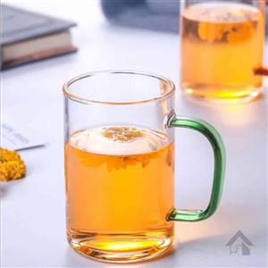ماگ گرد پیرکس دسته رنگی 6 عددی