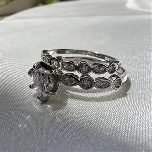حلقه و پشت حلقه نقره راحیل