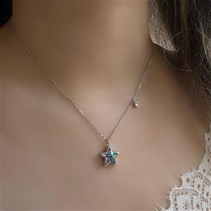 گردنبند نقره زنانه استار 
