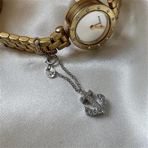 آویزساعت نقره لنگر 