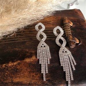 گوشواره تمام نگین پیچی