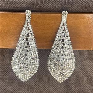 گوشواره تمام نگین بته جقه