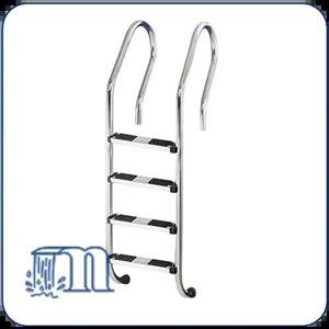 پله (نردبان) استخری 4 پله مدل کلاب کفی استیل