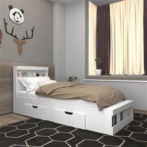 تخت خواب یک نفره اعیان مدل FH705 سایز 80x180 سانتی متر کن مدل 401164