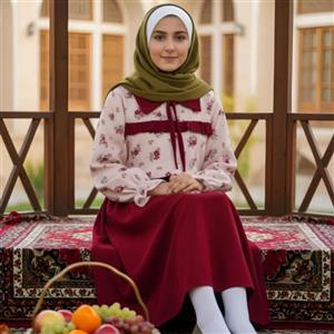 کت و سارافون ارغوان دخترانه ویژه یلدا | مخمل کبریتی شیک با زیپ مخفی و کمربند | سایز 7 تا 15 سال