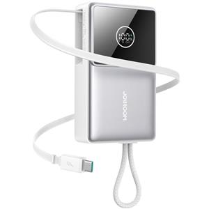 پاوربانک جوی روم Joyroom JR-PR1 10000mAh Retractable Power Bank White