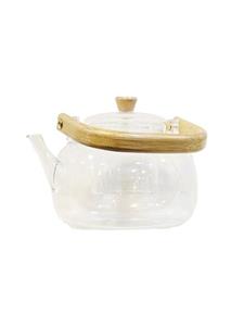 قوری پیرکس دسته چوبی کارینو؛ تلفیق ظرافت، دوام و گرمای طراحی طبیعی