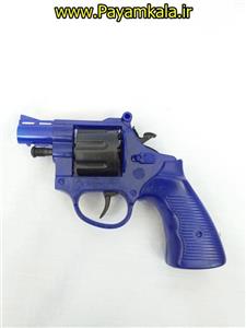 اسباب بازی هفت تیر ترقه ای پلاستیکی آبی رنگ