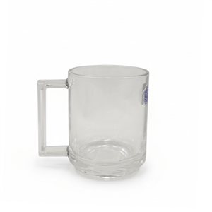 لیوان دسته دار ساده 6 تایی glass