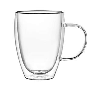 ماگ دوجداره دسته دار ساده
