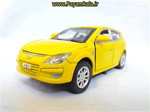 ماشین بازی هیوندا (HYUNDAI I30 BY DIECAST REPLICA) زرد 