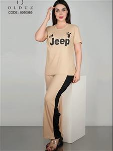 لباس ست زنانه ست تیشرت و شلوار راحتی طرح jeep