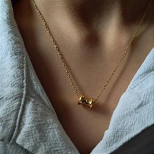 گردنبند طلایی مینیمال  استیل کد GA00047