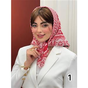 مینی اسکارف نخی طرح دیور خورشید کد 3961