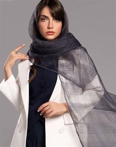 شال ابریشم ویسکوز چهارخانه CH152