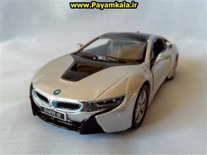 ماکت ماشین اسباب بازی ب ام و I8 نقره ای (BMW I8 BY KINSMART)