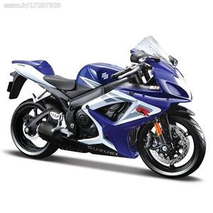 (سایز بزرگ) ماکت فلزی موتورسیکلت سوزوکی (SUZUKI GSX-R750 BY MAISTO)(1/12) 