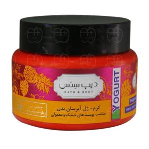 کرم ژل آبرسان بدن دیپ سنس مناسب پوست خشک و معمولی 250 میلی لیتر