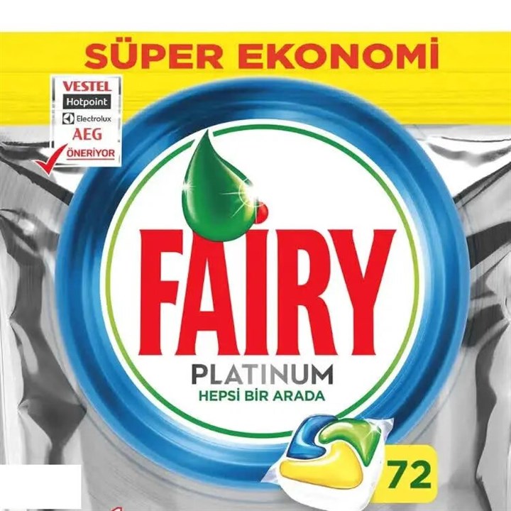 قرص ماشین ظرفشویی فیری MEGA EKONOMI پلاتینیوم ۹۶ عددی