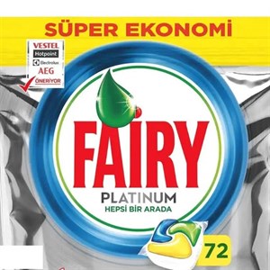 قرص ماشین ظرفشویی فیری مدل PLATINUM بسته 72 عددی