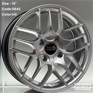 رینگ اسپرت سایز ۱۵ × ۷ (۱۰۸×۴) BBS نقره‌ای
