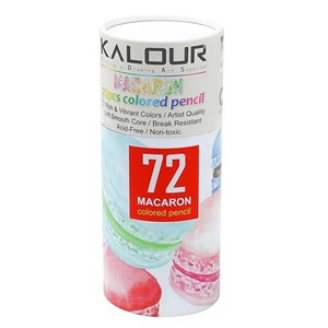 مداد رنگی 72 رنگ کالور مدل Macaron به همراه تراش و مداد گیر AH7