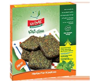 کوکو سبزی پلویی سرخ شده 400 گرمی وکیوم