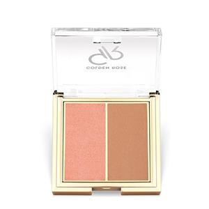 رژگونه دو رنگ گلدن رز مدل Iconic Blush Duo - گونه‌های برجسته با درخشش طبیعی