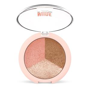 پالت صورت سه کاره نود لوک گلدن رز (Golden Rose Nude Look Face Palette) - شامل رژگونه، هایلایتر و برنزر برای آرایشی طبیعی و شیک
