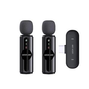میکروفون یقه‌ای بی‌سیم گرین لاین مدل GM-76X با حذف نویز 3 سطحی