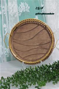سینی چوبی دایره