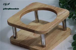 وارمر مربع چوبی پایه استیل وارداتی