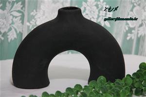 گلدان دکوری مشکی کد 09