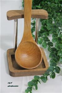 کنار گازی چوبی با پایه استیل