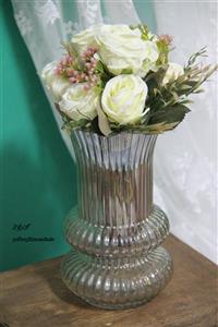 گلدان شیشه ای شیشه شامپاینی کد ۰۱