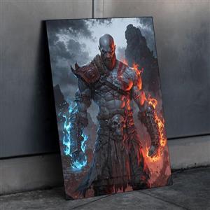 متال پوستر خدای جنگ از خدای جنگ God of War با کد G-18
