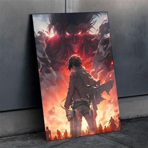 متال پوستر اتک آن تایتان از انیمه اتک آن تایتان Attack on Titan با کد A-49