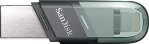 فلش مموری 64 گیگابایتی SanDisk iXpand 2-in-1 Flip، کانکتور USB 3.2 Gen 1 Type-A، کانکتور Lightning، درپوش چرخشی، سازگار با iPhone & iPad / PC و Mac | SDIX90N-064G-GN6NN