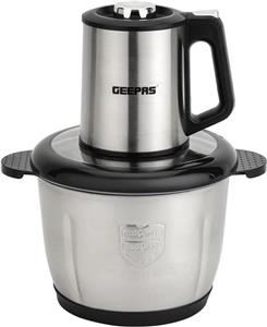 خردکن چندکاره 3 لیتری Geepas مدل GMC42025 | 500 وات، خردکن چندکاره جمع و جور، 2 سطح سرعت | مناسب برای خرد کردن سبزیجات، میوه ها، گوشت | مشکی