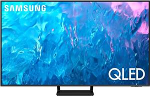 تلویزیون هوشمند سامسونگ، QLED، 65 اینچ، خاکستری تیتانیومی، پردازنده کوانتومی 4K، بهبود حرکت، HDR10 ، QA65Q70C - 2023 - نسخه بین المللی
