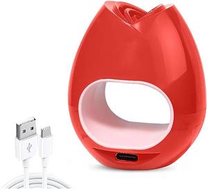 دستگاه مینی خشک کن ناخن، دستگاه فتوتراپی قابل حمل، لامپ مانیکور USB LED، لامپ پخت لاک ناخن، ابزار مانیکور طراحی ناخن (قرمز)