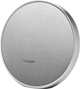 اسپیکر بلوتوث استریو خانگی قابل حمل Harman Kardon Onyx Studio 9، صدای برتر، استیج صدای گسترده تر، اتصال چند اسپیکر، باتری داخلی، تنظیم خودکار، برنامه Harman Kardon One، خاکستری