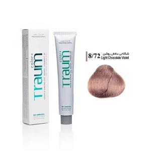 رنگ مو بدون آمونیاک ترام کالر شکلاتی بنفش روشن 8.72