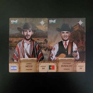 کارت کیمدی مسی رویال و رونالدو رویال
