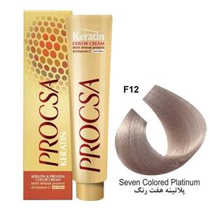 رنگ مو پروکسا پلاتینه هفت رنگ F12