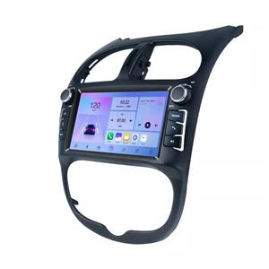 مانیتور۸ اینچ اندروید فابریک  ولوم برجسته شرکتی پژو 206 ولوم دار مدل M300 برند اسکرین تک