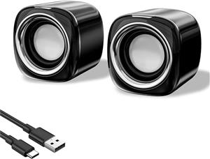 اسپیکر کامپیوتر برای کامپیوتر رومیزی، مینی اسپیکر کامپیوتر با بلوتوث، اسپیکر USB با پورت 3.5 میلی متری صدا برای کامپیوتر، لپ تاپ، تبلت